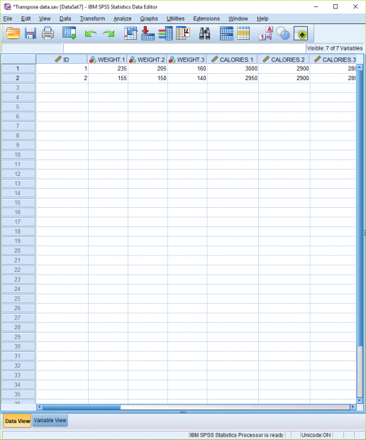 How to Transpose Data in SPSS - Statistics Solutions